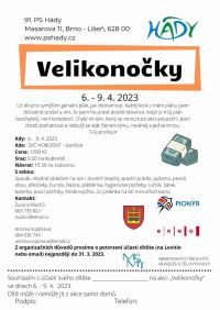 Velikonočky 6. - 9. 4. 2023